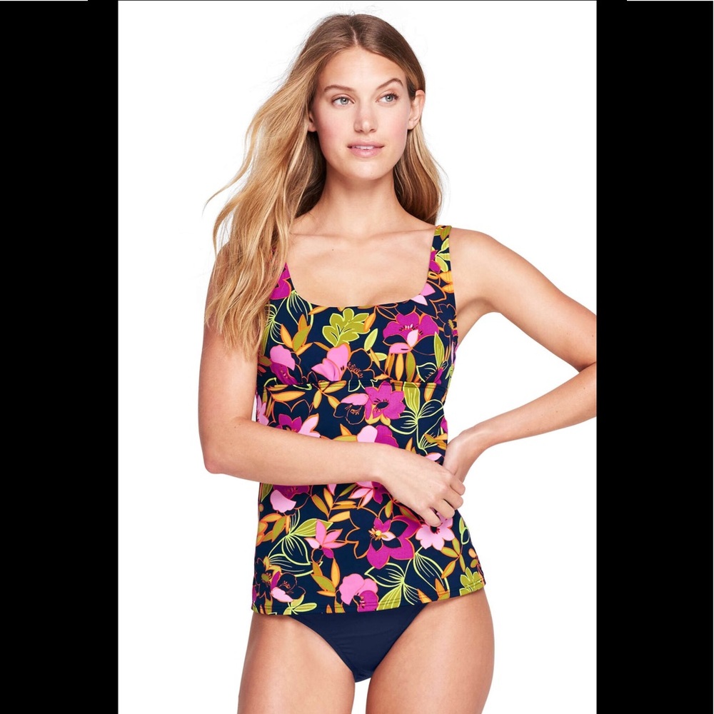 NEW (In bag) Underwire Square-neck Tankini Top